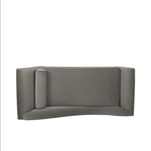 Image of Lazy Couch and Reclining Sofa /Recliner Chaise Longue /Fabric recliners /for Bedroom /Living Room /Office Reception Recliner Lounge Sofa and Armchair (Dark Gray)