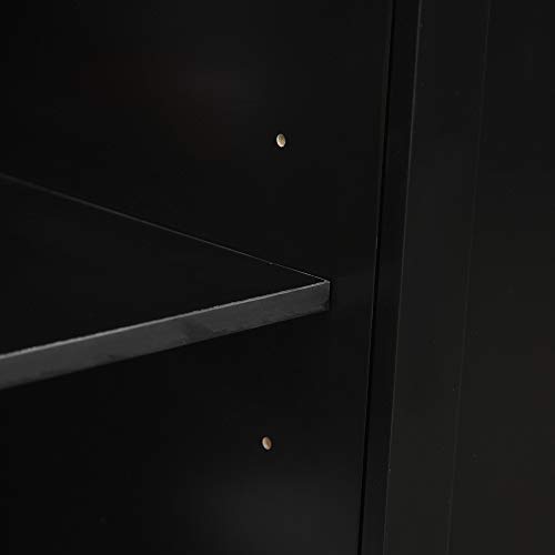 image for HOMCOM Wooden Kitchen Large Storage Island on 360° Swivel Wheels Cart