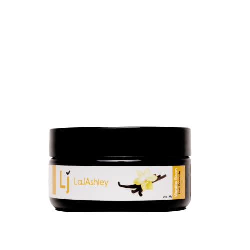 LaJAshley Vanilla Bean Hair Pomade, Vegan, All Natural, Seals in