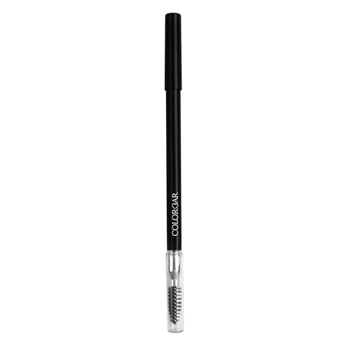 Colorbar Stunning Brow Pencil Chestnut, Dark Brown, 1.08g | Lightweight | Smudgeproof | Oil free formula