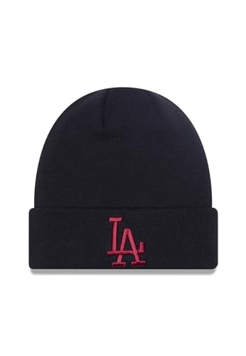League Essential Beanie LOSDOD BLKCAR Los Angeles Dodgers - Cappellino da Baseball Maschio