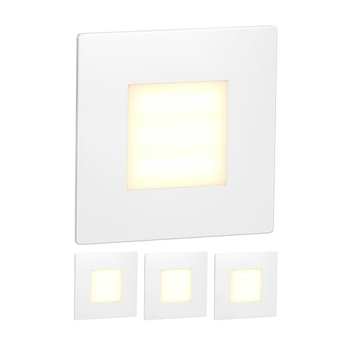 ledscom.de 4 Stück LED Treppenlicht/Wandeinbauleuchte FEX für innen und...