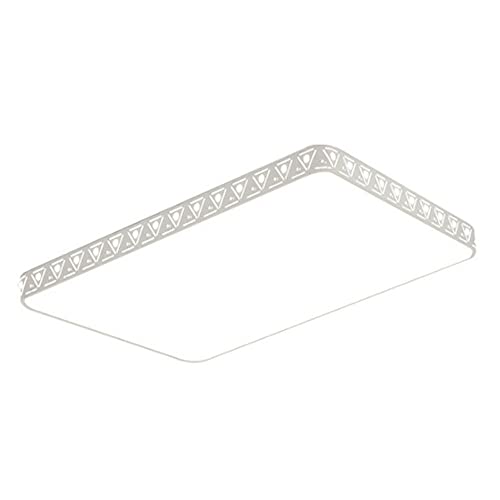 Plafonnier à LED creux pour illuminer le salon avec un cadre blanc moderne