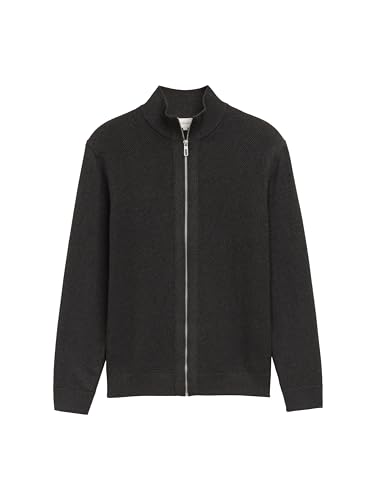 TOM TAILOR 1048115 Suéter cárdigan, 10617-Black Grey Melange, XL para Hombre