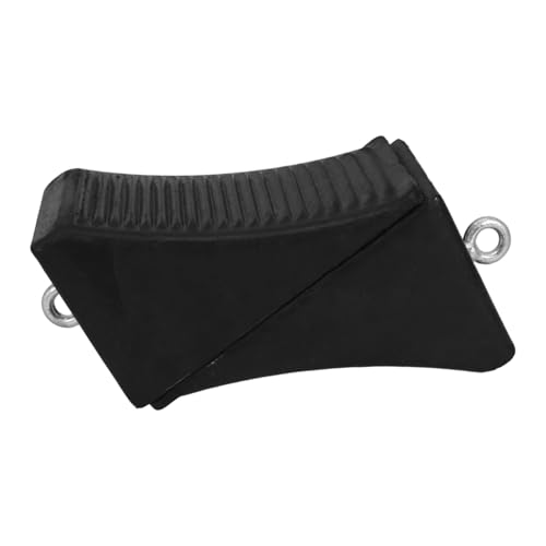 NOLITOY 2 Piezas Tapones para Ruedas De Coche con Anilla Bloqueadores De Estacionamiento Antideslizantes Tapones De Plástico Y Goma para Garaje RV Y Aparcamiento Exterior