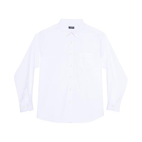 Big and Tall Oxford Dress Shirt for Men Button Down Shirts Long Sleeve Casual Shirt from XXL(T) to 6XL(T)