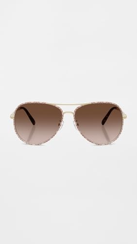Image of Tory Burch Women's Eleanor Pilot Sunglasses