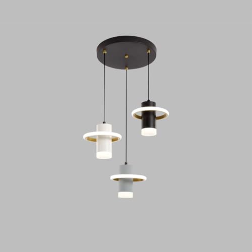 Plafonnier suspension 3 lumières cylindrique au design épuré