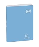 Exacompta Agenda journalier Soft Harmony 12x17cm Août 2026 à juil 2027 Bleu