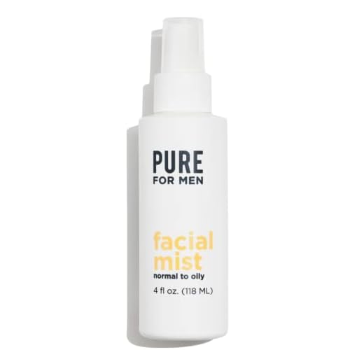 Pure for Men Facial Mist | Alcohol-Free Toner Spray for Normal to Oily Skin | Hydrates & Helps Reduce Redness | 4 oz.