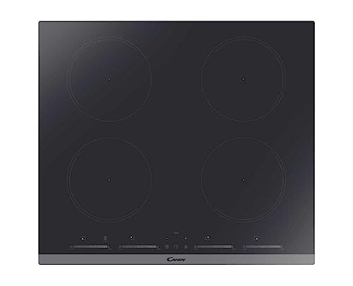 Candy Elite CIES642MCTT - Placa de inducción (60 cm, 4 refuerzos, controles deslizantes independientes, cristal negro (Reacondicionado)