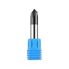 3/8in Solid Carbide End Mill,Chamfer Mill-Double End,4 Flute, 90 Chamfer Angle,AlTiN Coated Bits Tool for Medium Hardness Steel, Brass, Iron