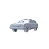 MRY-SFW 1/350 Klassisches Schrägheck, Miniatur-Hobby-Modell für städtische Szenenbau, individuelle Ausmalung