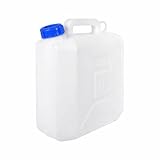 Milestone 10L Portable Water Carrier Jerry Can | HDPE Plastic | Carry Handle & Easy Pour Spout | Leak Proof Water Container for Camping & Hiking | 35cm x 28cm x 15cm
