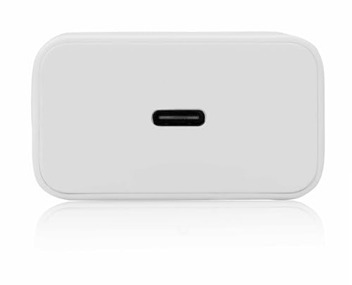 Image of 25W Type-C Fast Charger for Samsung Galaxy F Series - Compatible with F16 F06 F05 F14 F55 F56 F23 F42 (5000mAh) F15 F34 F54 F13 F12 (6000mAh) - No Cable| Original Rapid Charging (White)