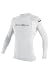 O'Neill Youth Basic Skins UPF 50+ Long Sleeve Rash Guard, White, 10