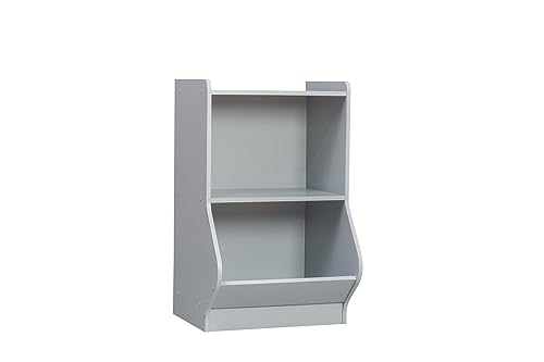 Iris Ohyama, Spielzeugregal, Kindermöbel, Bücherregal, Mehrfarbig, Zimmer, Kindergarten, Krippe, Vorschule - Kids Basic Shelf - KSB-2 - Grau