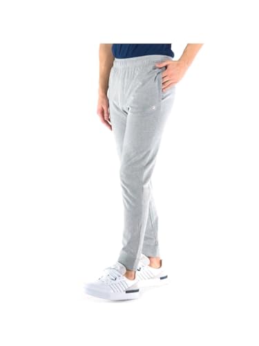 Champion Men's Legacy Authentic Pants Pro Jersey C-Logo Rib Cuff Sweatpants, Light Melange Grey, S