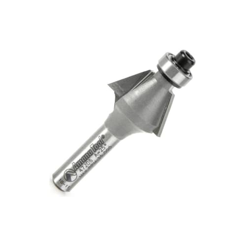 Outil de biseautage Amana 47206 avec angle 25° et queue de 1/4 - 2