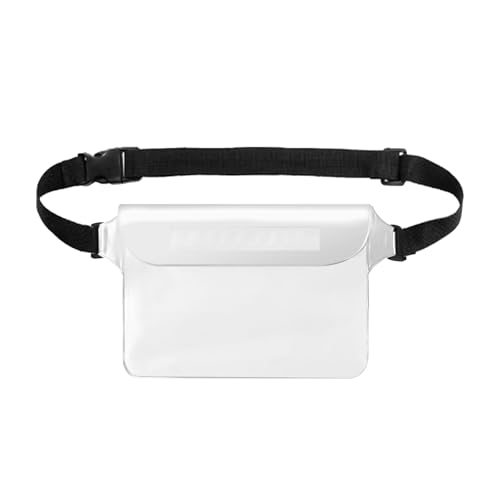 wawscote Waterproof Fanny Pack, Adjustable Waist Strap & Screen Touch Sensitive Floating Waterproof Bags?for Travel Beach Swimming Kayaking Boating Pool Accessories