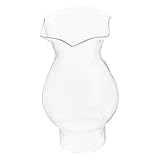 Cheminées de lampe : l'abat-jour présente des bords élégamment roulés et un dessus évasé, ce qui le rend adapté à la plupart des lampes à huile vintage ou antiques, des lampes murales à pétrole