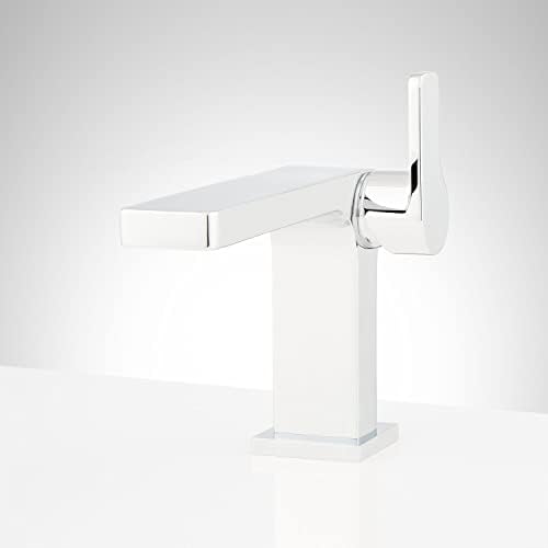 Signature Hardware 447846 Hibiscus 1.2 GPM Single Hole Bathroom Faucet with Pop-Up Drain Assembly