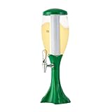 Dispensador de Vino, contenedor de Bebidas de 3 l/101 oz, Torre de Cerveza, dispensador de Bebidas de sobremesa con Grifo, dispensador de Vino for Bebidas, licores, Vino y Bebidas frías(Green)