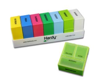 Pill Pack - Pill Organizer - One Week Supply, 3 doses per Day Pill compartments