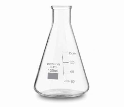 Borosilicate Glass Conical Flask, 150ml, Narrow Mouth, Transparent, for Perfume Making, Cosmetics, Chemistry Lab, 1 PC-image-7