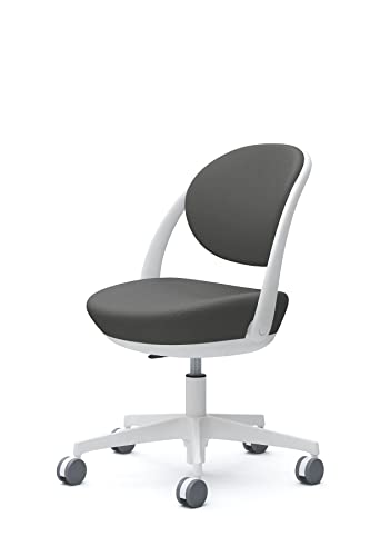 オカムラ パラベル パーソナルチェア 在宅ワーク対応 5本脚ウレタンキャスター ホワイト グレー 8CBAEW-FKY2