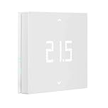 Vimar 02912 Termostato WiFi, compatibile con assistenti vocali Alexa e Google, riscaldamento e condizionamento ON/OFF e PID, gestione locale e da App View, Bluetooth, retroilluminazione LED