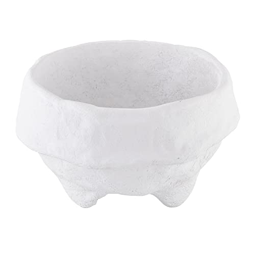 Cuenco pequeño de papel maché blanco para romper la monotonía 2