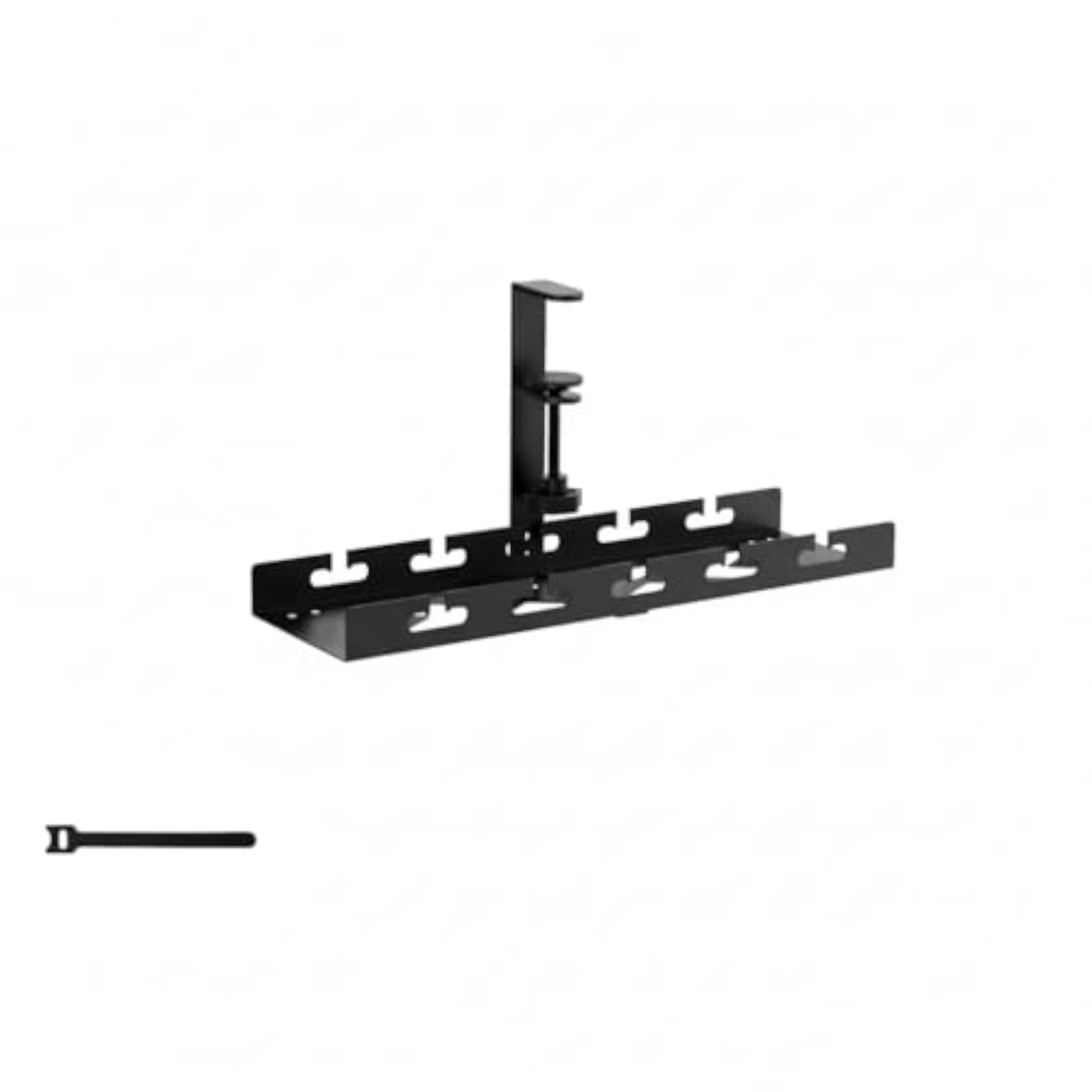 Clamp-on Under Desk Cable Tray for Wire Management