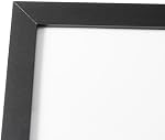 Amazon Basics Wood Document Rectangular Frame, 28 cm x 21.6 cm, Black