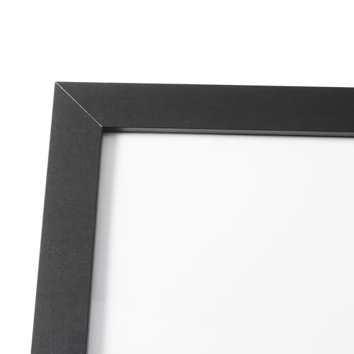 Amazon Basics Rechteckiger Poster-/Bilderrahmen aus Holz, 46cm x 61cm, Schwarz