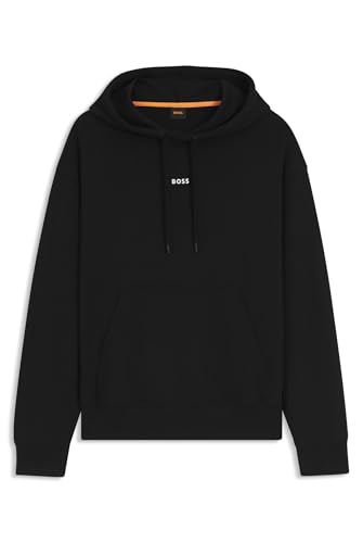 BOSS Mens WeSmallhood Contrast-logo hoodie in cotton terry