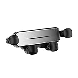 UTRFJO Car Phone Holder Mount for VW Caddy Transporter Crafter Amarok, 360° Rotation Car Mobile Phone Holder Car Mount Stable Adjustable Car Phone Mount Vent Dashboard,B Silver