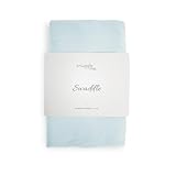 snuggle me Swaddle | Organic Cotton Swaddle Blanket, Soft Stretch, 47 x 47 inches (Bluebell)