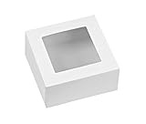 cupcake boxes-4 cavity white 3/pkg