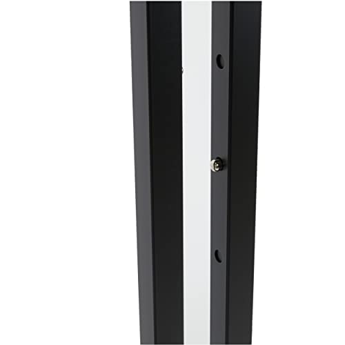 Clothing Rack - Black 2-Way - Straight & Slanted Arms With Black Matte And Chrome Accents - Adjustable From 48" To 72" - Use For Retail, Restaurants, And Home Storage #TOP4