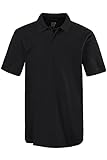 Spezialschnitt bis 8XL JP 1880 Herren große Größen Übergrößen Menswear L-8XL bis 8XL, Poloshirt, Oberteil, Knopfleiste, Hemdkragen, Pique, schwarz 3XL 702560 10-3XL