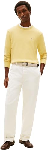 Tommy Hilfiger Men's Essential Ssnl Cotton Crewneck Mw0Mw39999, Yellow, XXL 3