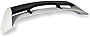 Replacement for 2013-2018 Ford Focus Hatchback Models | EOS RS Style Rear Roof Wing Spoiler ( ABS Plastic - Primer Black )