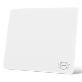 「肌のような触感、新発想のガラスマウスパッド」Tinshyn ゲーミングマウスパッド マウスパッド ガラス 丸み加工の滑り止め底/0.8μ高精度サンドブラスト表面/手入れ簡単/ほこり取り布付き/貼り替え マウスソール付き