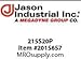 Jason Industrial 215S20P 2-15/16" Plated Steel Crimp Sleeve, 2" Hose ID