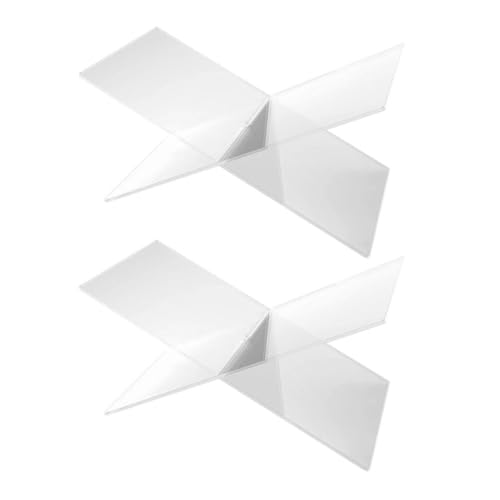 Support de livres en acrylique pour cuisine et bureau rangement moderne en X