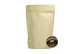 Coffee bags with valve, Stand-Up Resealable Bags - With Zipper, Air Valve & Barrier Foil - Ideal for...