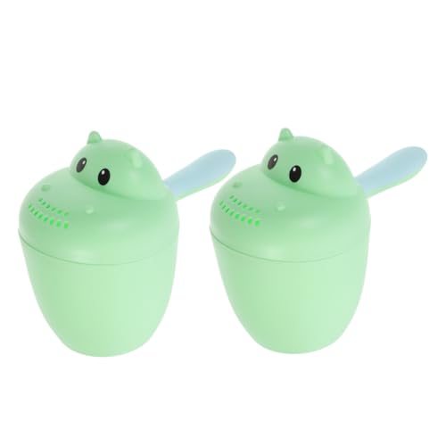 ibasenice 2個 ベビーシャンプーカ 浴槽すすぎカ をすすぐためのバスカ ベビーバス注水器 ベビーバスリンスカ 風呂水注ぎ口 バスマグ Pp Light Green