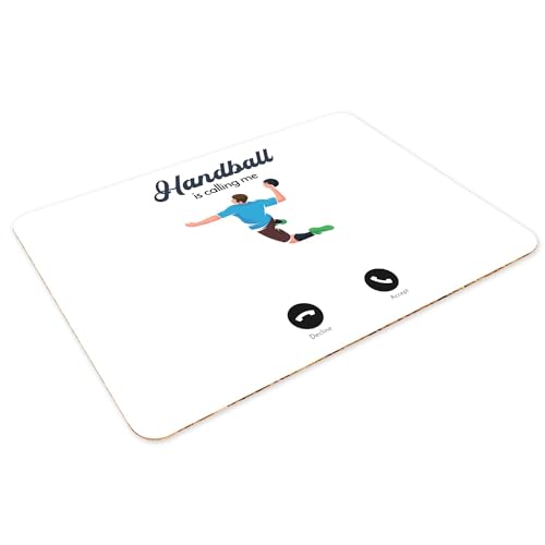 Sets de table handball en liège de qualité | Napperons blancs souples grand format x4 - 3