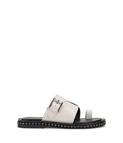 Vince Camuto Women's Cooliann Toe Ring Sandal Flat, Coconut Cream, 8.5 #TOP3
